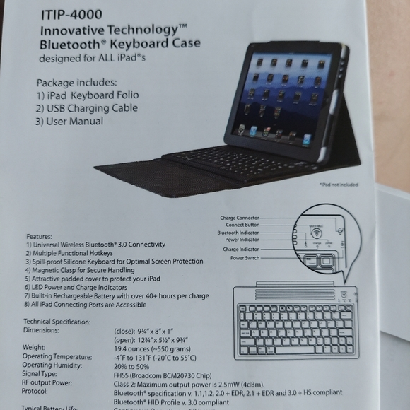 Bluetooth Tablet Keyboard Case - Picture 11 of 12